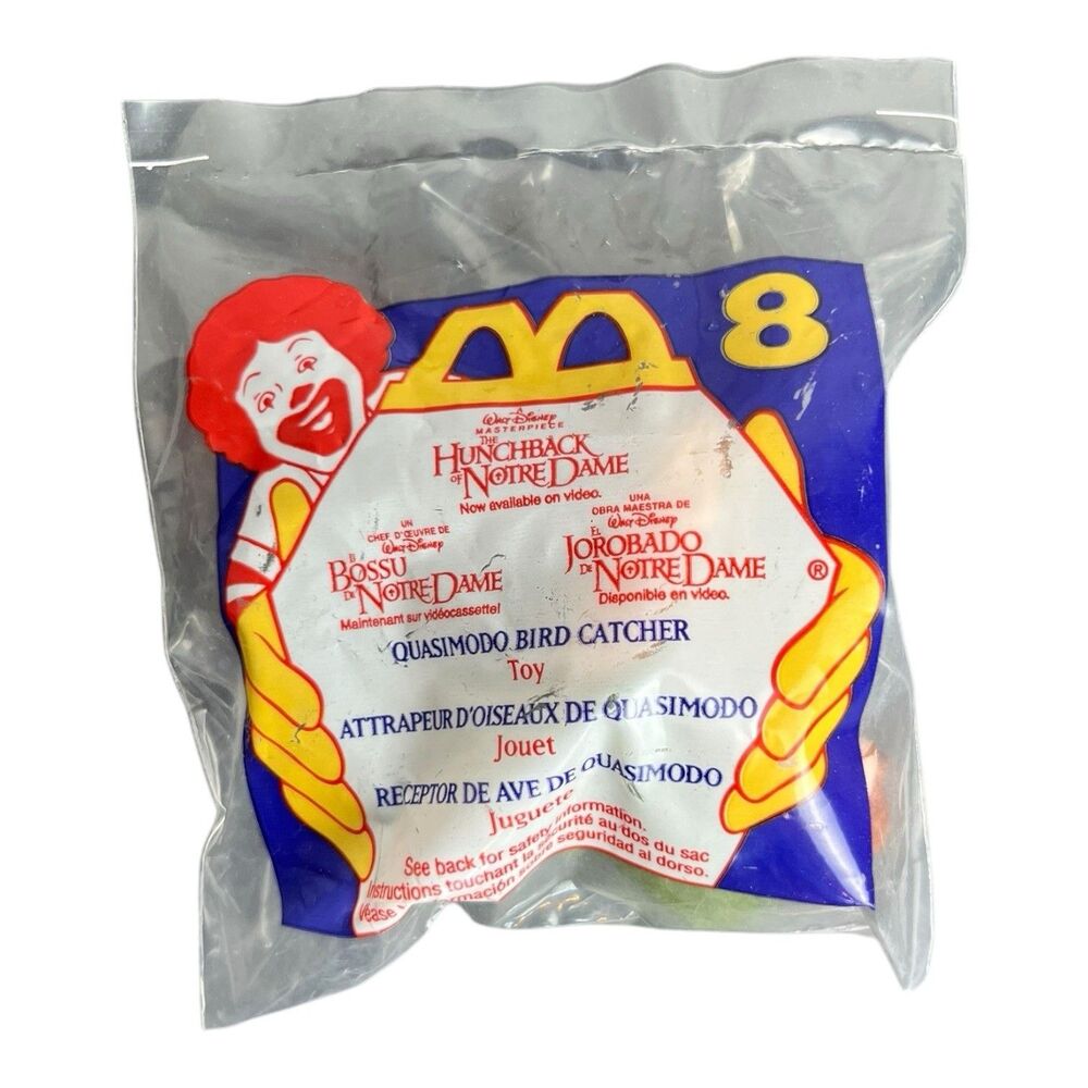 Disney's Hunchback of Notre Dame Quasimodo McDonalds Happy Meal Toy #8 Vtg 1996